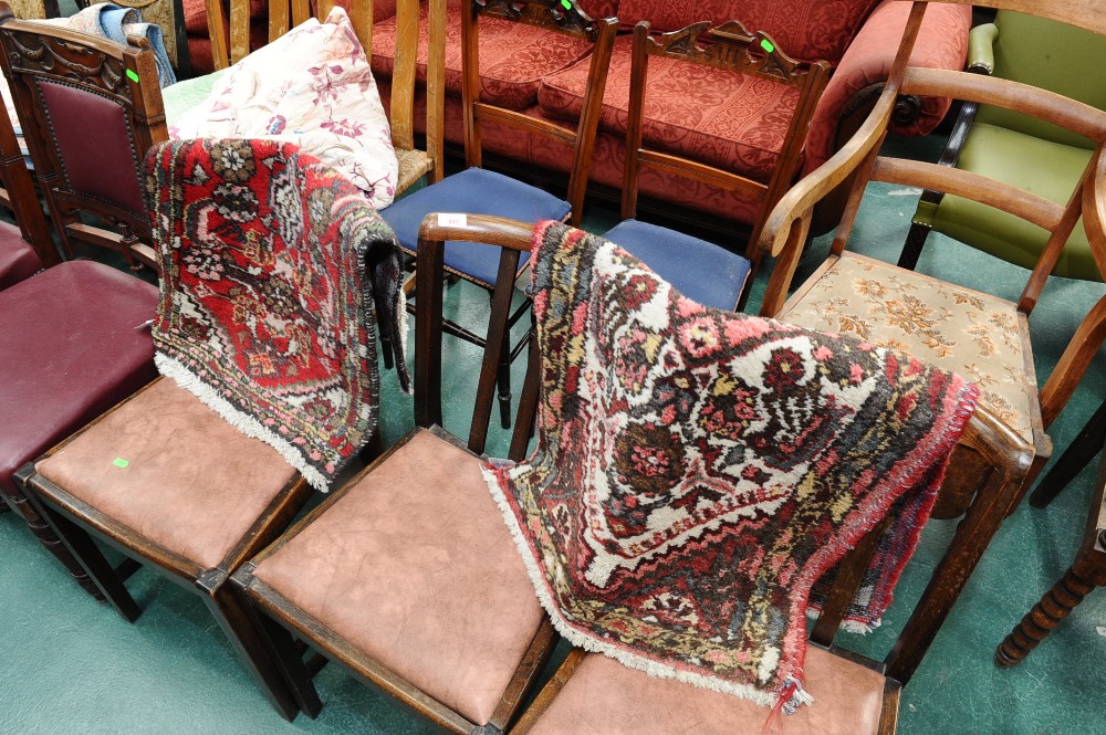 Two small Hamadan rugs