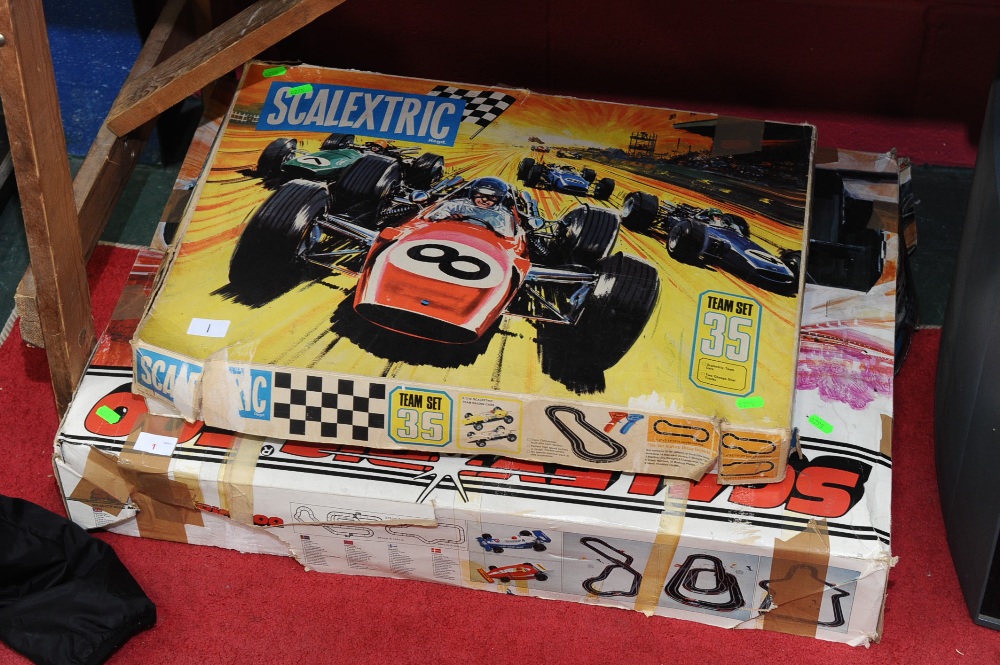 Two boxed sets of scalextric