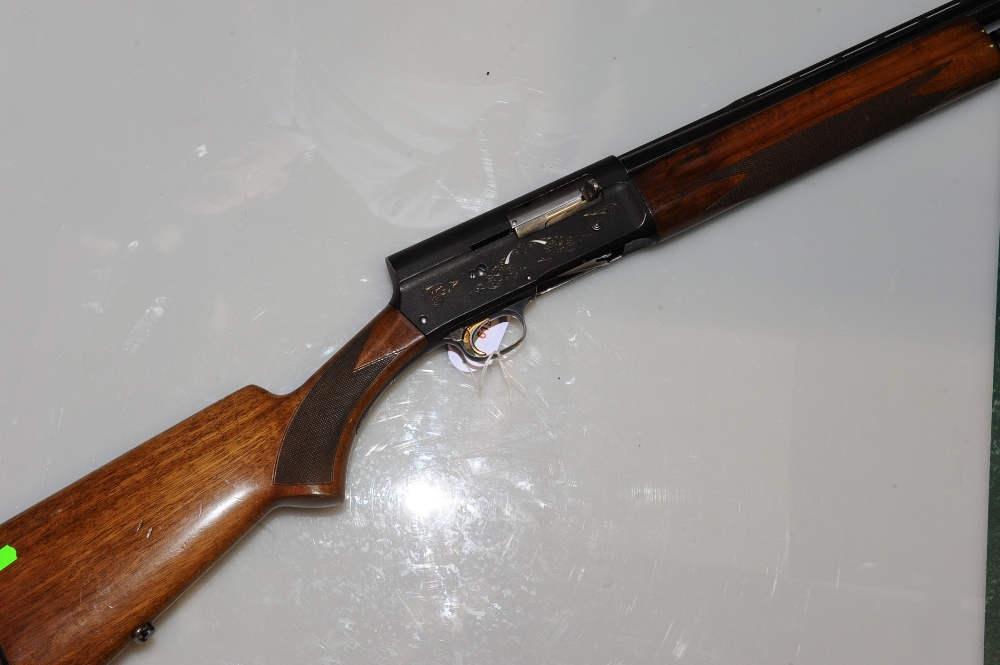 SECTION 1 A Browning lightweight five shot automatic shotgun with 25" nitro fixed choke barrel and 2