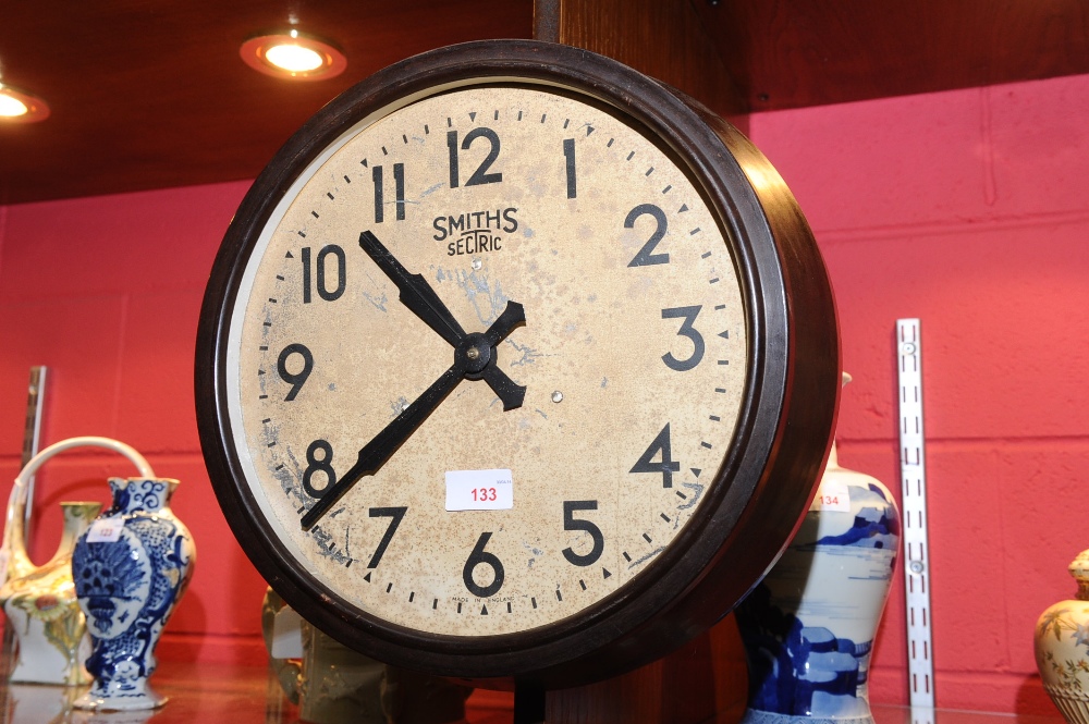 A vintage Smiths electric wall clock