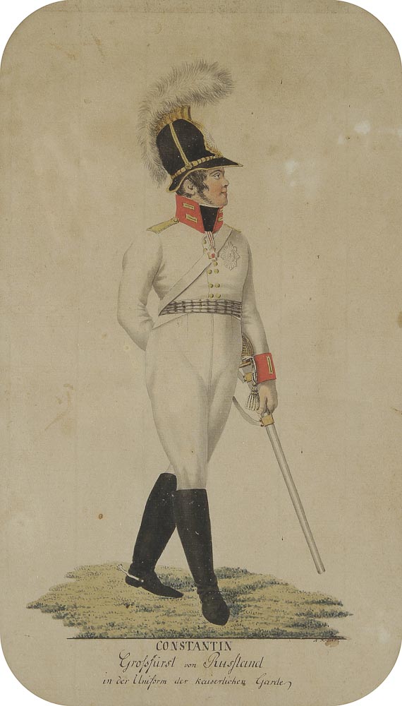 D’après une gravure d’Eberhard Siegfried HENNE (1759-1828)Constantin. Grossfürst von Russland in der