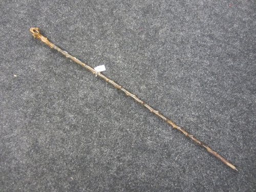 A BRIARWOOD WALKING CANE, 87cm.