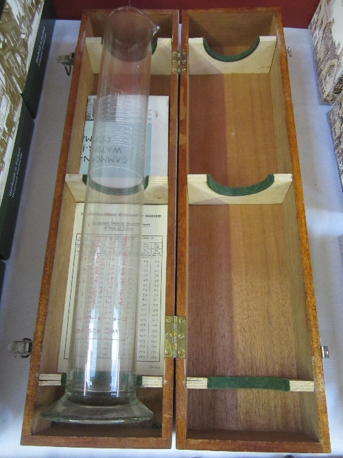 THE GAMMON-MORGAN WATER-IN-SAND MEASURER, the cylindrical tube 47cm, cased.