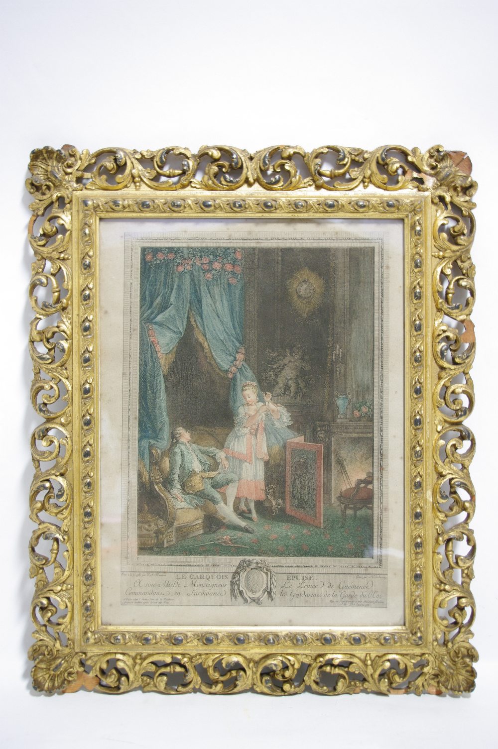 N. de LAUNAY, after S. FREUDBERG, & A.P. BAUDOUIN. A pair of 18th century coloured engravings - Image 3 of 4