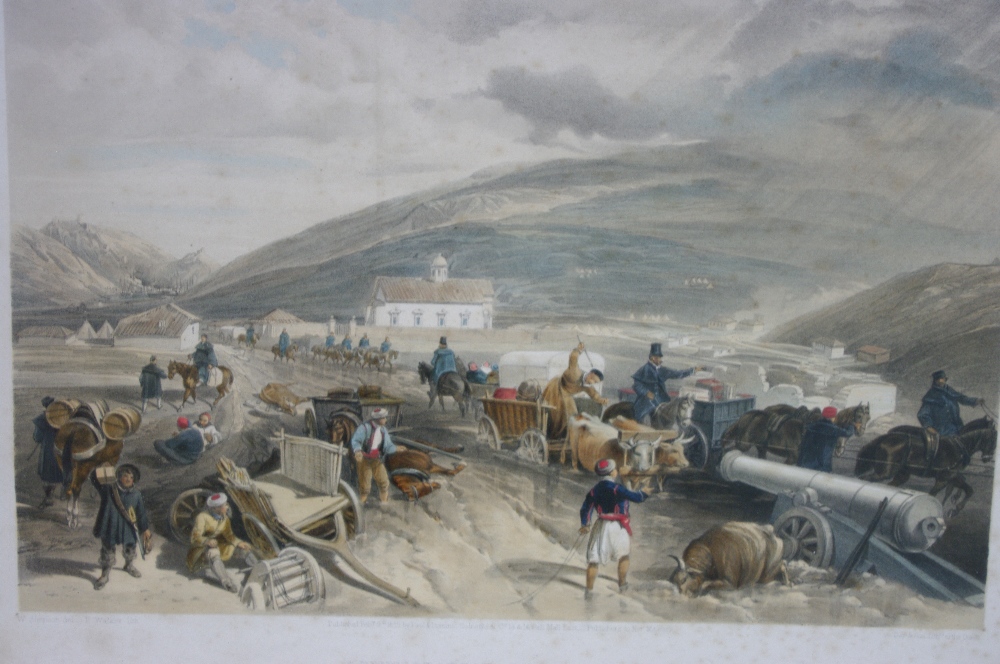 W. WALKER after W. SIMPSON.   Coloured lithograph ? scene in the Crimea, titled: ""Commissariat - Image 2 of 2