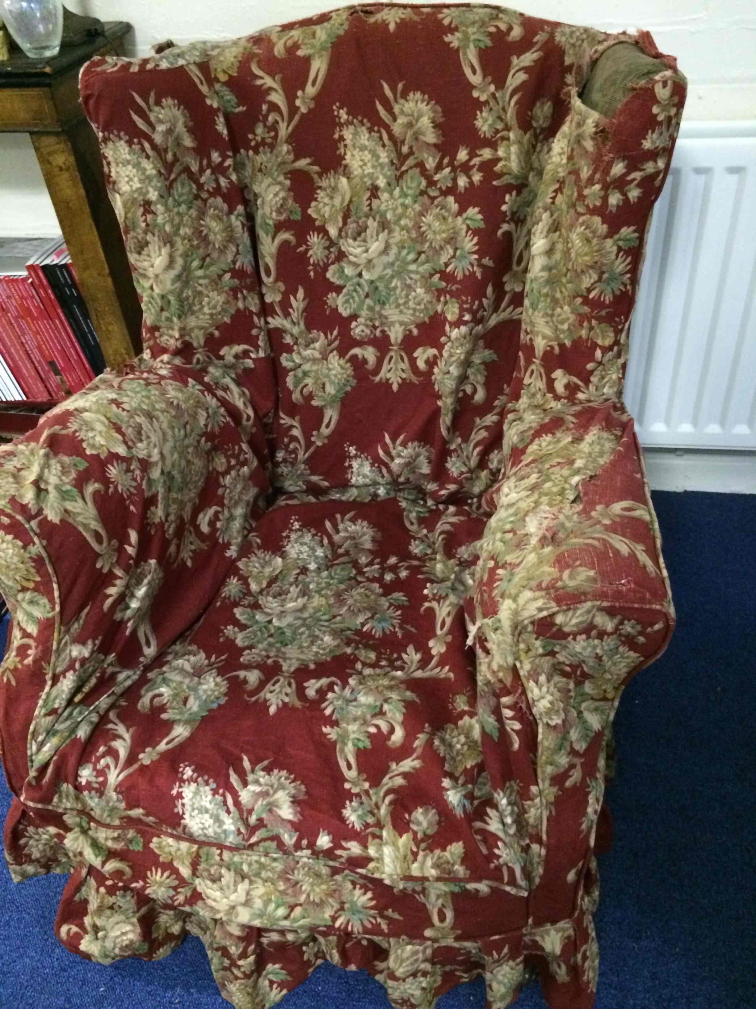 Victorian Wingback armchair.