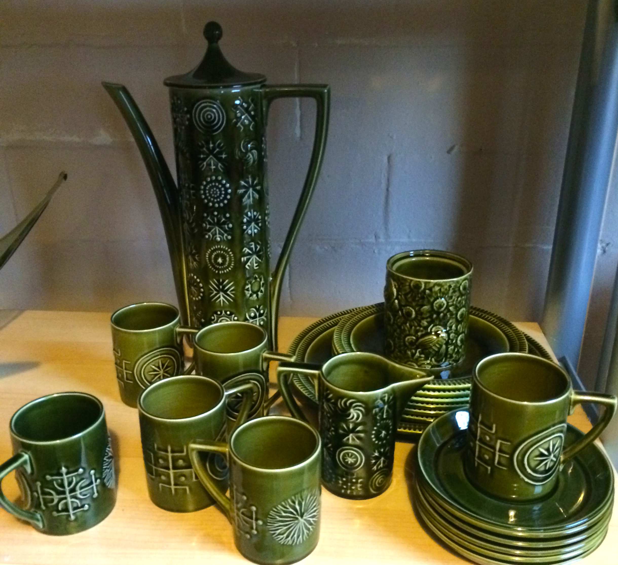 A Portmeirion coffee set Totem design.