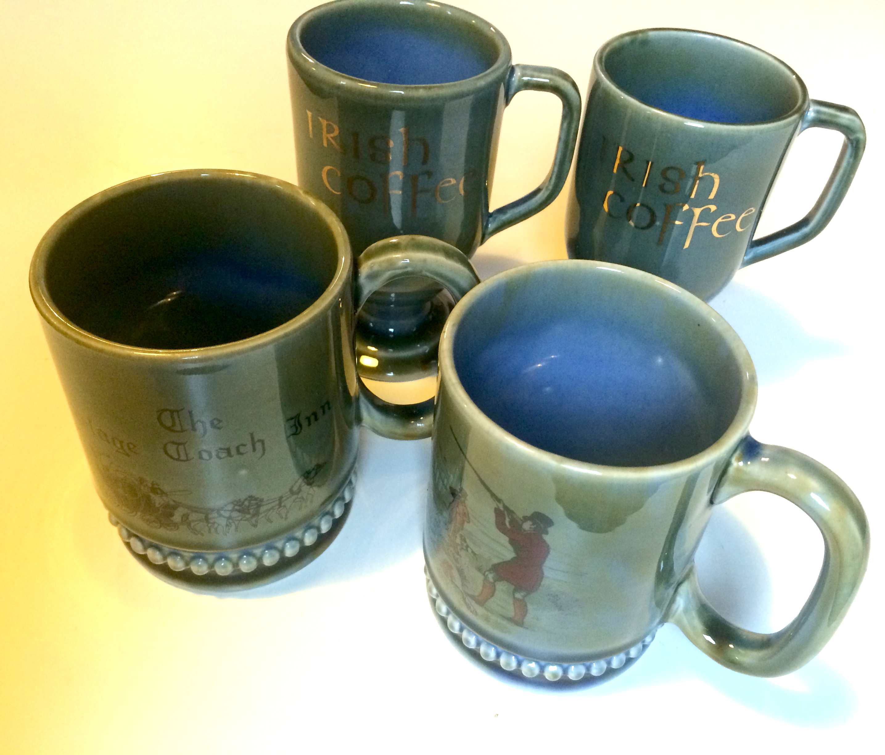 2 Wade sporting hunting tankards plus 2 Wade mugs(4)