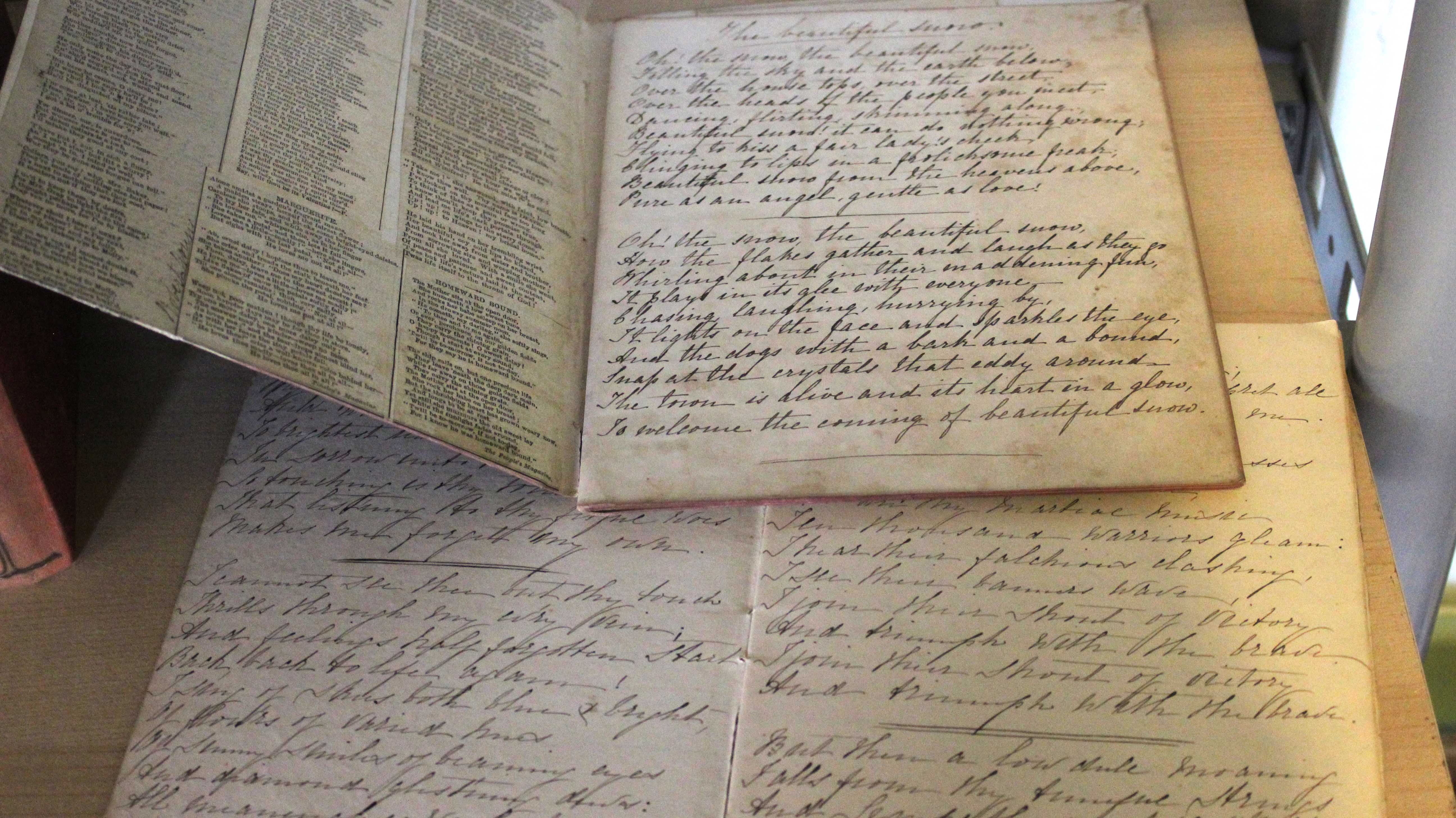 2 Handwritten journals Victorian 1870s