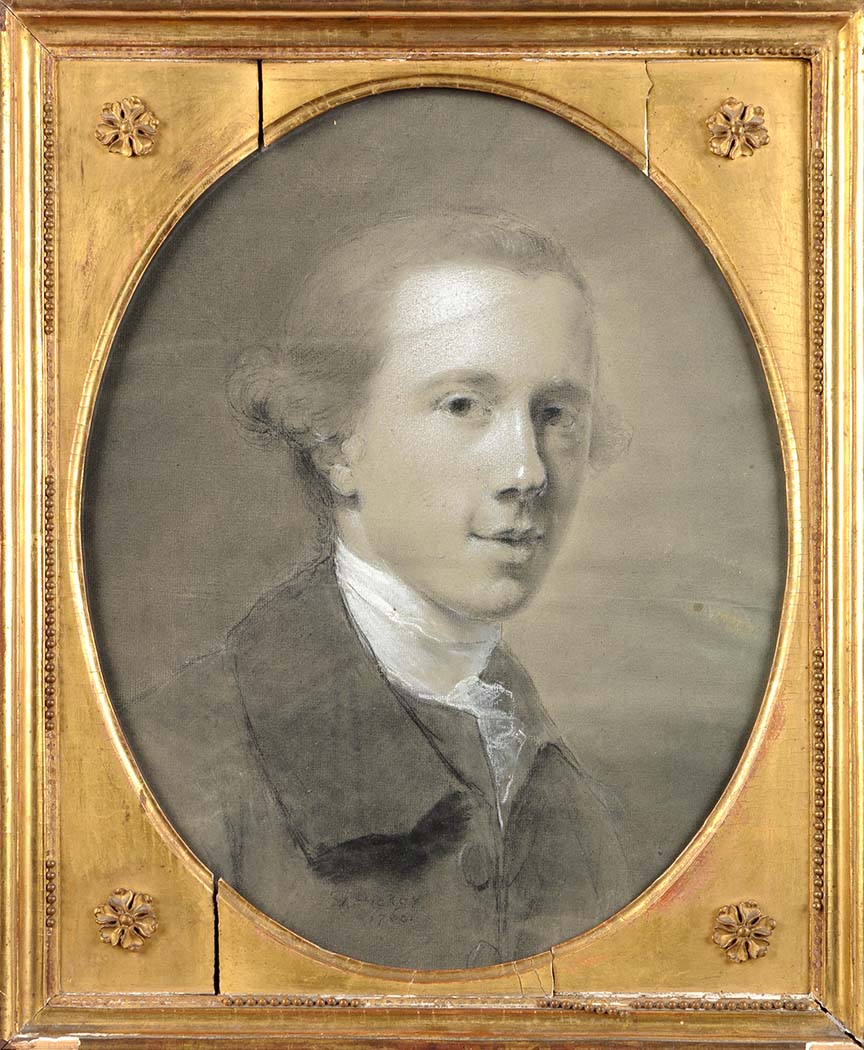 Thomas Hickey
(Irish 1741-1824) 
A BUST PORTRAIT OF BERNARD SMITH WARD (c.1743-1770)
signed and