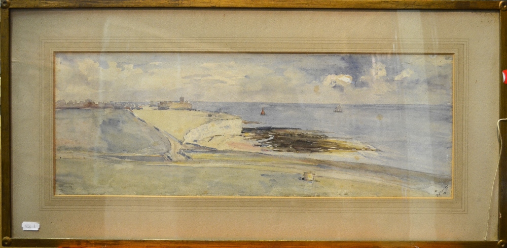 P. Morley - Toss Bay, Northforland Broadstairs painted from Adlington Knoll near light house', - Image 2 of 8