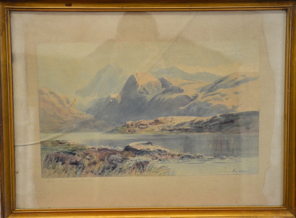 Various watercolours - English school - An extensive view  with stone bridge and figures, - Image 18 of 21