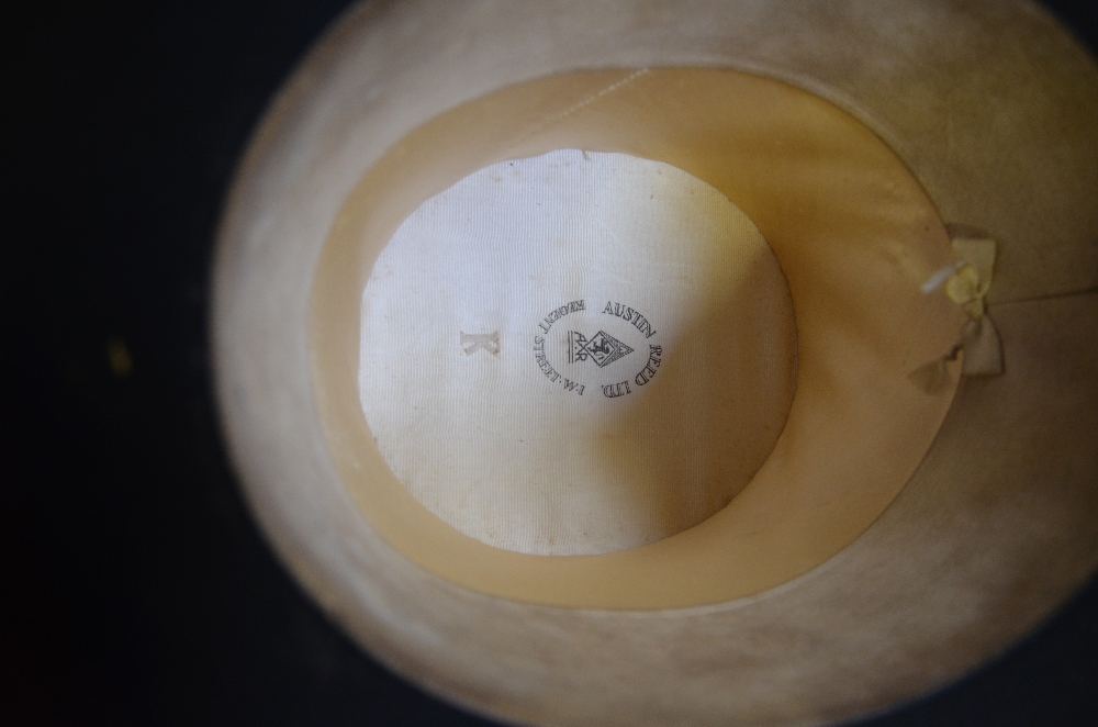 Austin Reed Ltd., Regent Street, W1, black silk top hat (19 cm front to back x 15.5 cm across) in - Image 2 of 2