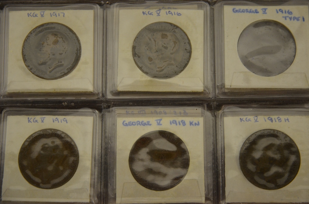 Two albums of coins, containing a part set of Victorian and later coin representatives, silver - Image 3 of 3