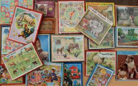 A collection of Victory plywood jigsaw puzzles