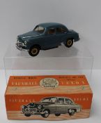 A Victory Industries 1:18 Vauxhall Velox. light blue with Brown interior in original box