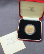 An Elizabeth II Hong Kong $1000 gold coin produced in 1980 for the Lunar year of the Monkey (cased)