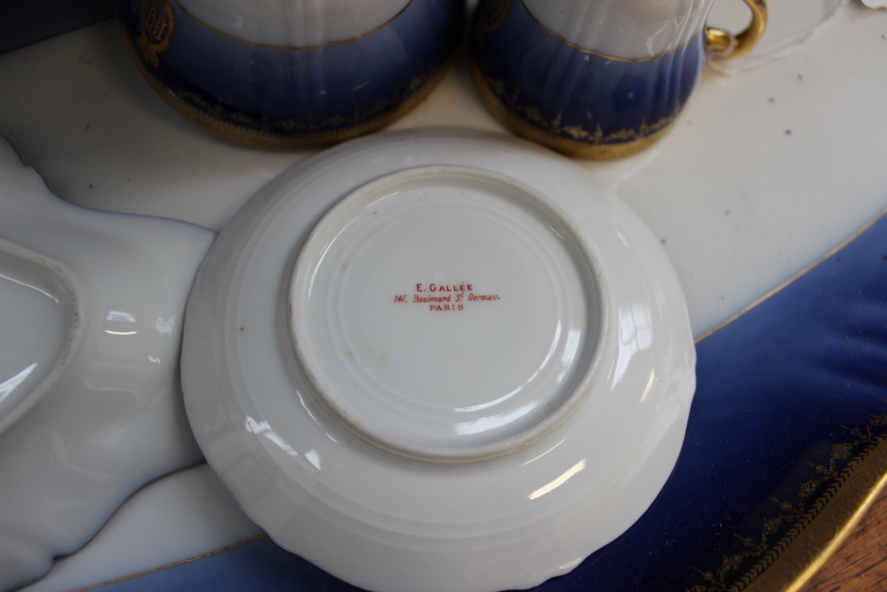 An extensive French porcelain dinner set comprising a large meat plate 52cm long another meat - Image 11 of 11
