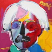 Peter Max Retro VI : Andy #69 Acrylic on lithograph 28 x 28cm Swanson Art Gallery, San Francisco