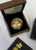 Royal Mint - The 2010 UK Restoration of the Monarchy £5 Gold proof coin, No.0648 / 1200, cased and