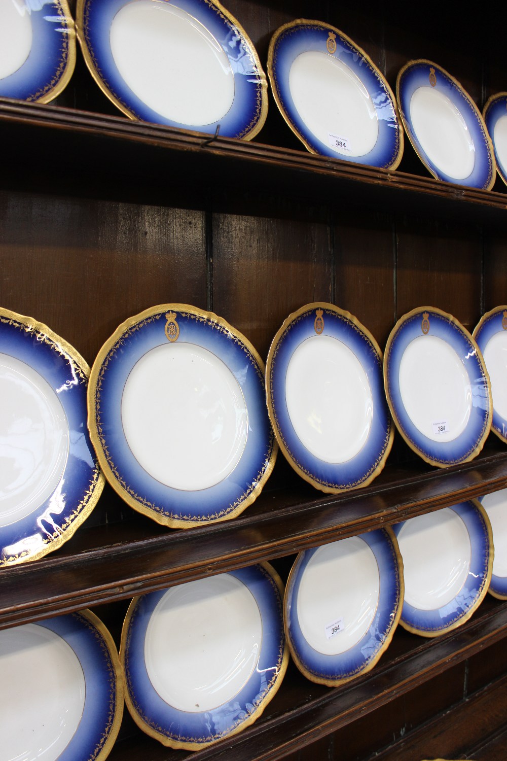 An extensive French porcelain dinner set comprising a large meat plate 52cm long another meat - Image 6 of 11