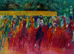 LeRoy Neiman 125th Preakness Stakes Limited edition Print No.31/300 Signed in pencil to the margin