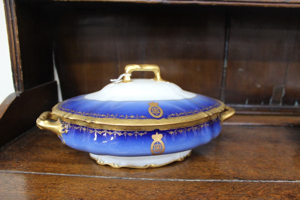 An extensive French porcelain dinner set comprising a large meat plate 52cm long another meat - Image 5 of 11