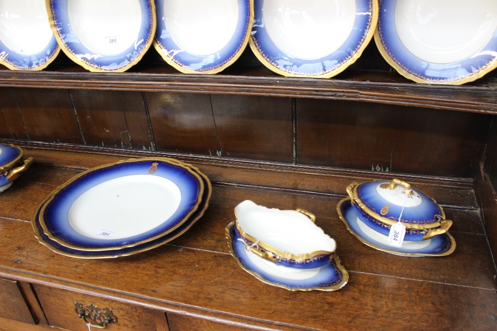 An extensive French porcelain dinner set comprising a large meat plate 52cm long another meat - Image 2 of 11