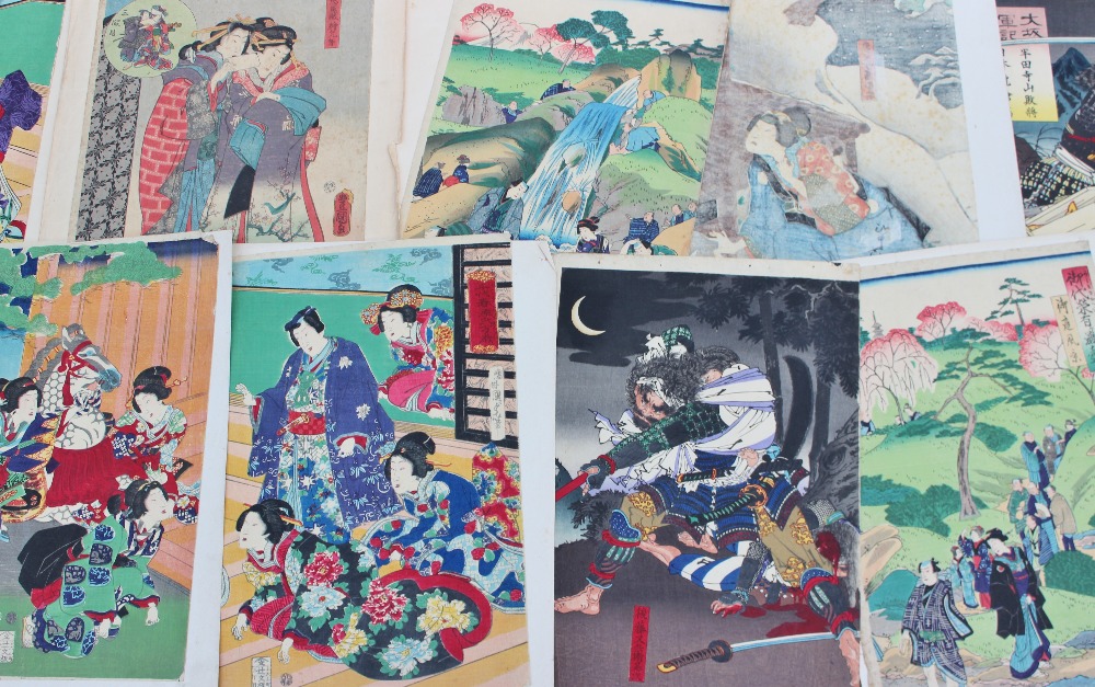 Kunisada A collection of Japanese woodblock prints Various images