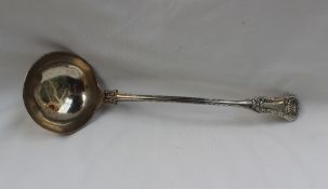 A George IV Scottish silver "Scottish bastard kings pattern" ladle, Glasgow, 1824, Mitchell &