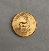 A 1981 gold Krugerrand