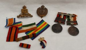 Two Boer War medals, awarded to 937 Private J Swallow, Coldstream Guards, a Queen`s South Africa