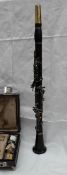 A Boosey & Hawkes Imperial ebonised clarinet No.926, contained within original lined case