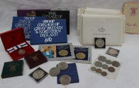 Assorted coinage of Great Britain and Northern Ireland coin sets including 1970, 1977, 1978, 1980,