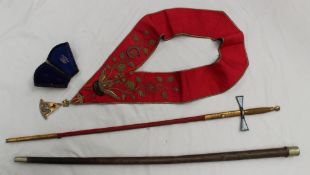 A sword with removable handle, the blade marked "G Kenning & Son, London, Liverpool, Manchester,