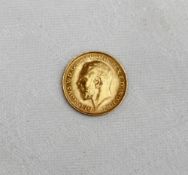A George V gold half sovereign dated 1914