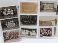 A collection of circa 40 sporting postcards including Newport Walker rats 9-2-13, South African