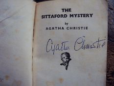 Christie (Agatha) The Sittaford Mystery, a white circle crime book, signed by the author. the book