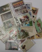 A collection of circa 55 advertising postcards for Fry`s cocoa & Fry`s milk chocolate, including  "A
