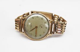 A 9ct gold Gents watch, silver bangle, collection of watches and costume jewellery