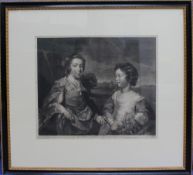 After Francis Cotes, by N Green Joseph and John Gulston, Esq, rs,  A mezzotint Printed for Robert