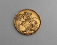 A Victorian gold sovereign, dated 1871