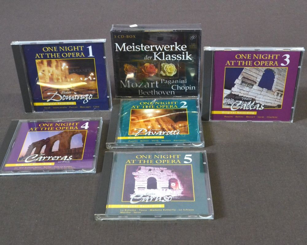 Konvolut CD`s "Meisterwerke der Klassik & One Night At The Opera 1-5"  Höhrenswertes Konvolut CD`