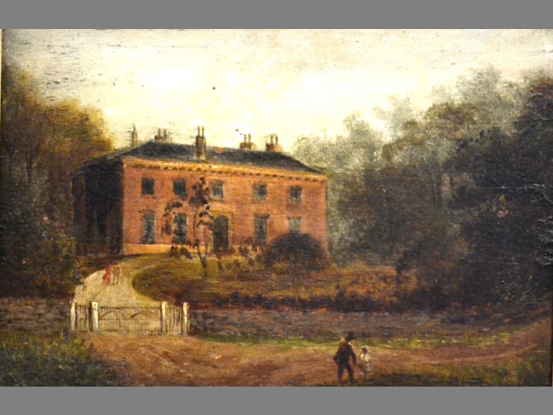 A 19th Century English Oil on Board HOME STEAD 16 by 24cm