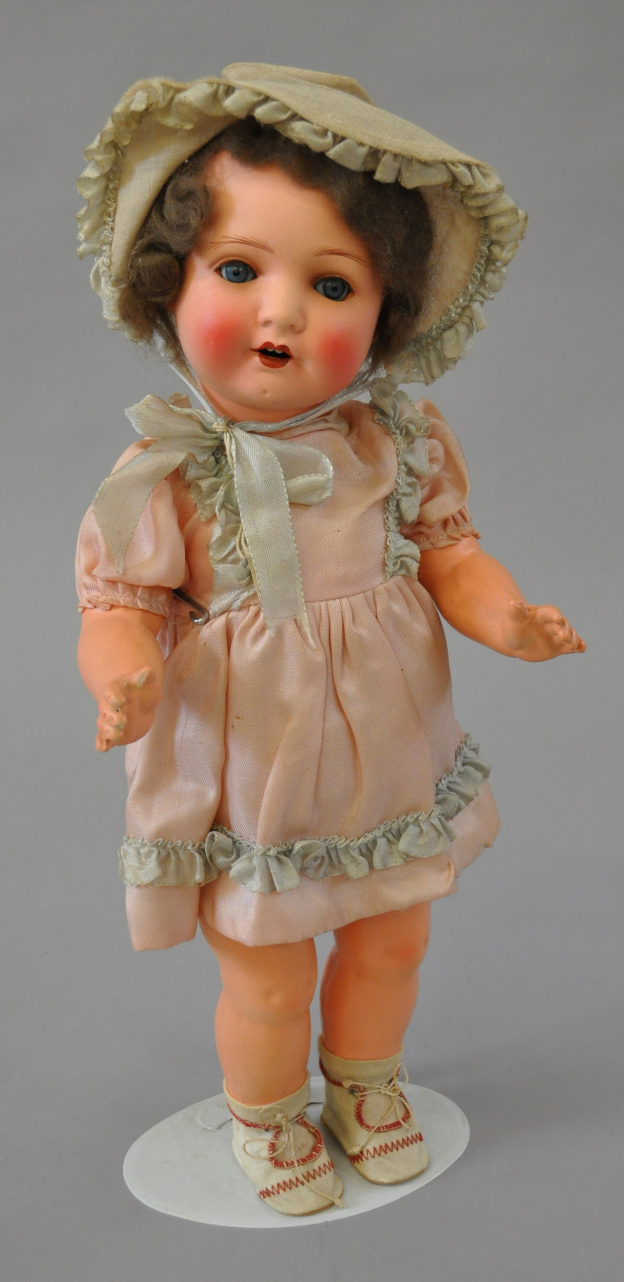Schoenau & Hoffmeister (Germany) `170-1` bisque head composition body girl doll, having sleeping
