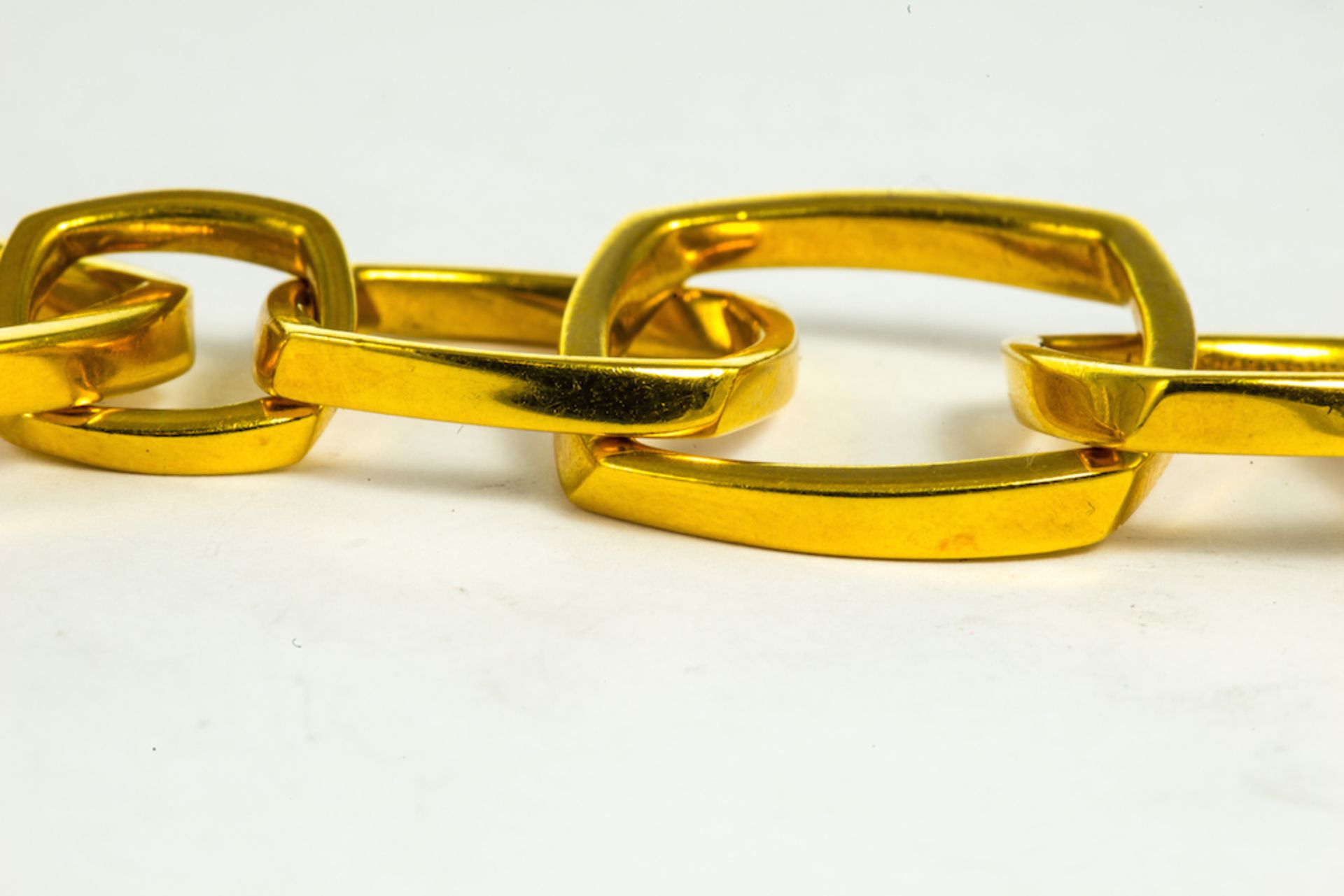 TIFFANY AND CO - fancy link bracelet designed by Frank Gehry for Tiffany and Co 2007, designed as a