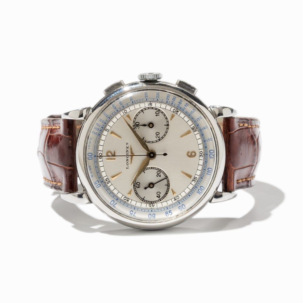 Longines Vintage Chronograph, Switzerland, Around 1960  Longines vintage chronograph Switzerland, - Image 10 of 10