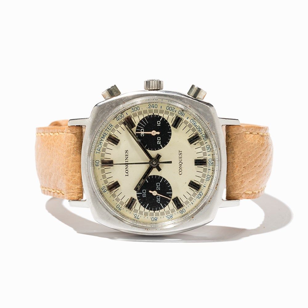 Longines Conquest Chronograph, Ref. 1543-1, Around 1965  Longines Conquest chronograph, ref. 1543- - Image 7 of 7