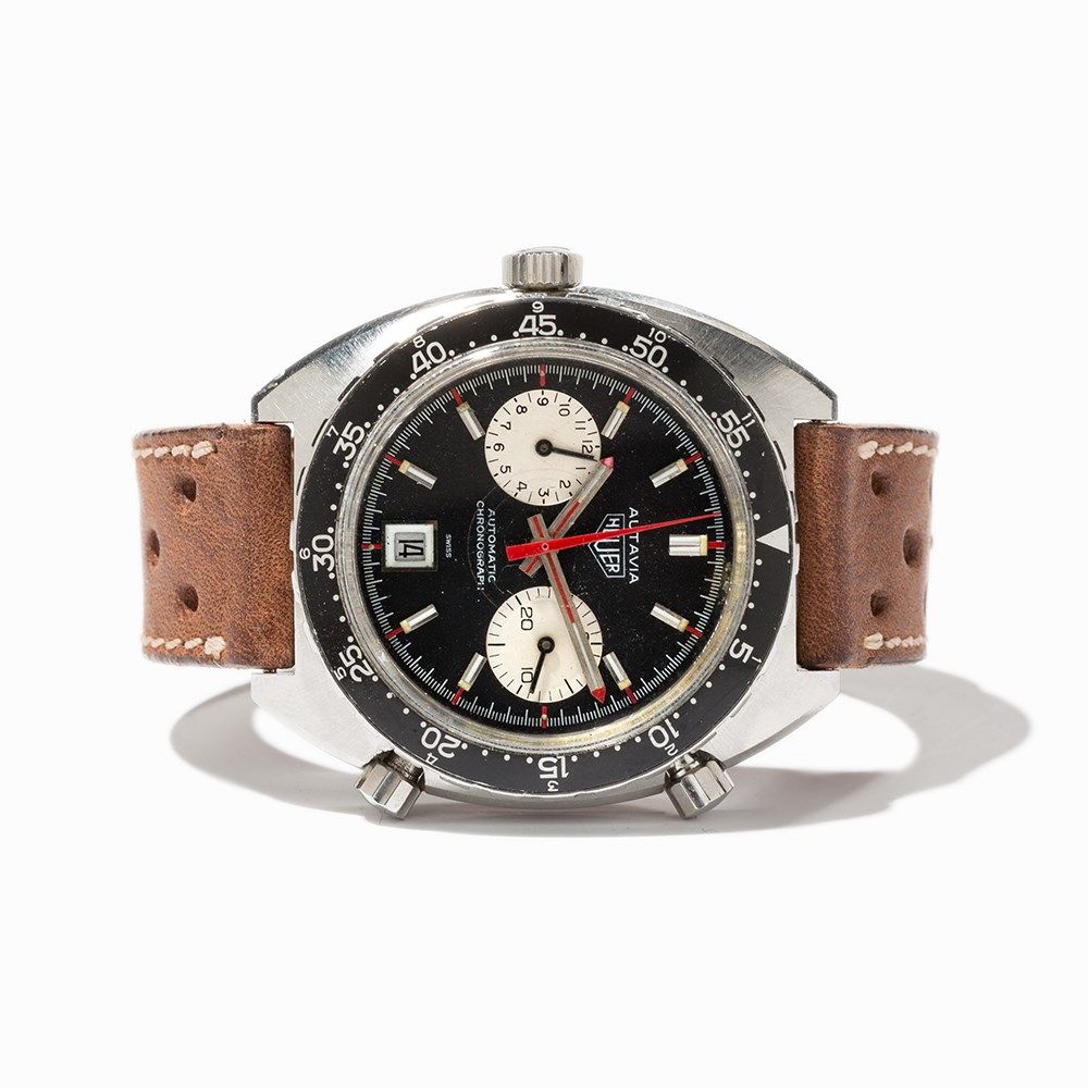 Heuer Autavia Chronograph, Ref. 1163, Switzerland, Around 1970  Heuer Autavia chronograph, ref. 1163 - Image 7 of 7