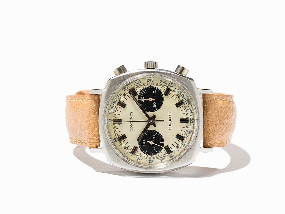 Longines Conquest Chronograph, Ref. 1543-1, Around 1965  Longines Conquest chronograph, ref. 1543-